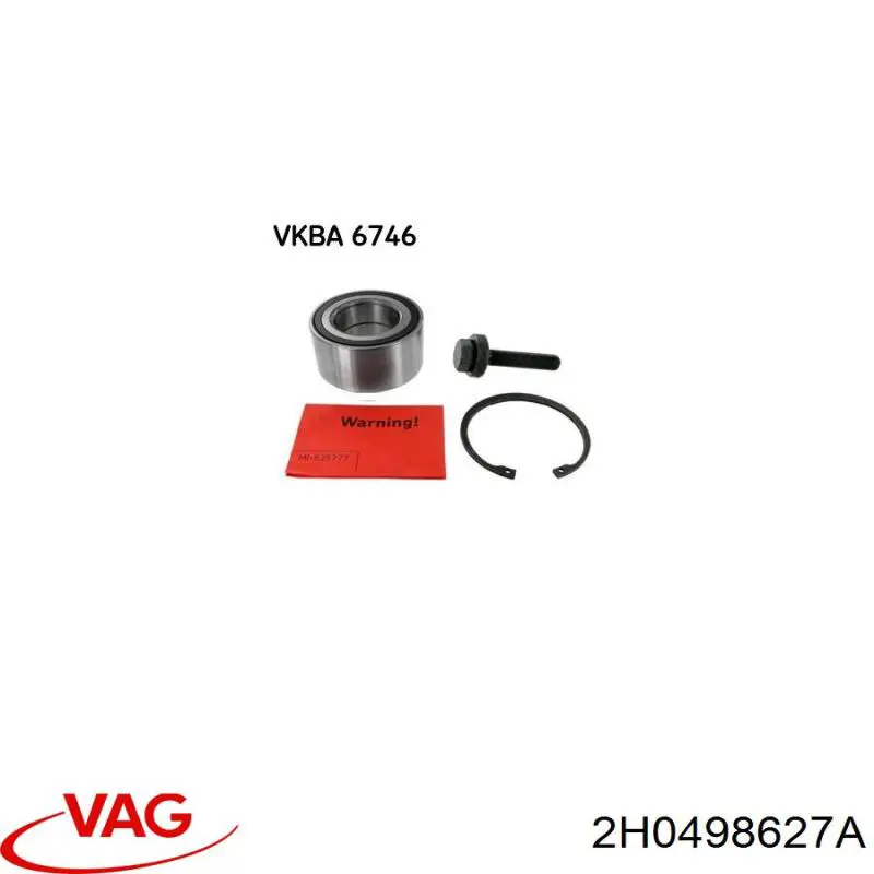 Rolamento de cubo dianteiro VAG 2H0498627A preço, a partir de 56,78 USD