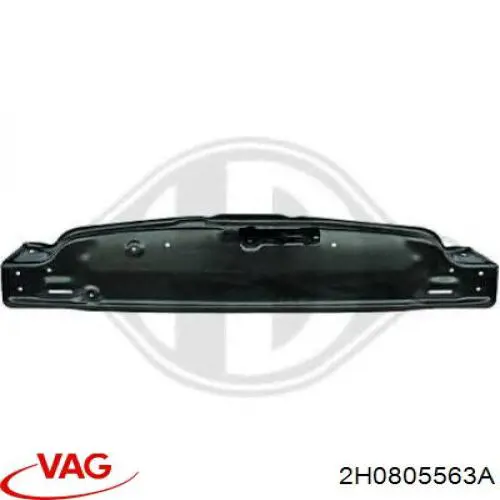 2H0805563DGRU VAG suporte do radiador montado (painel de montagem de fixação das luzes)