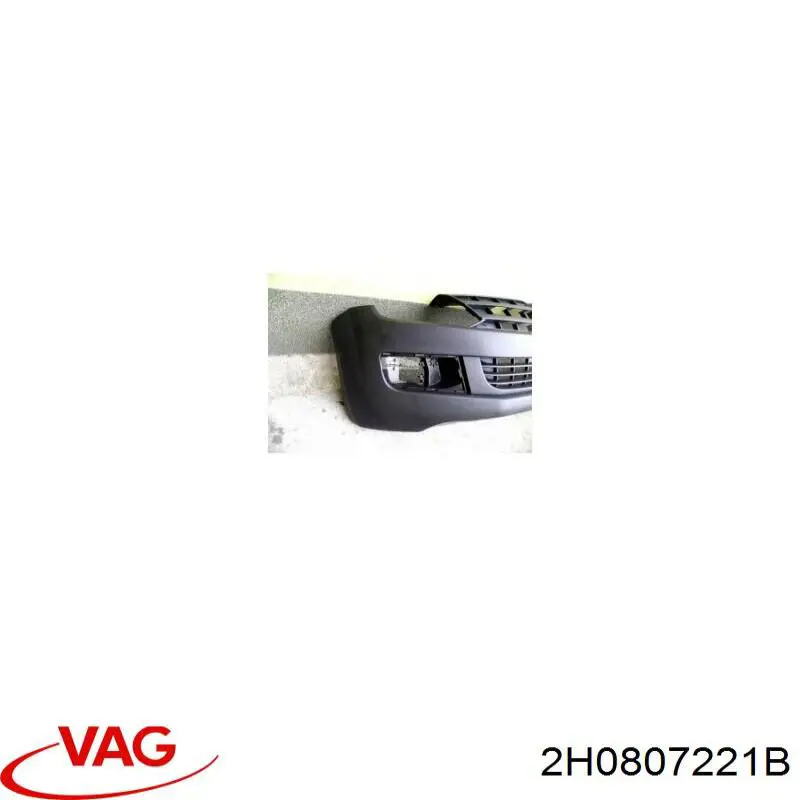 Передний бампер 2H0807221B VAG