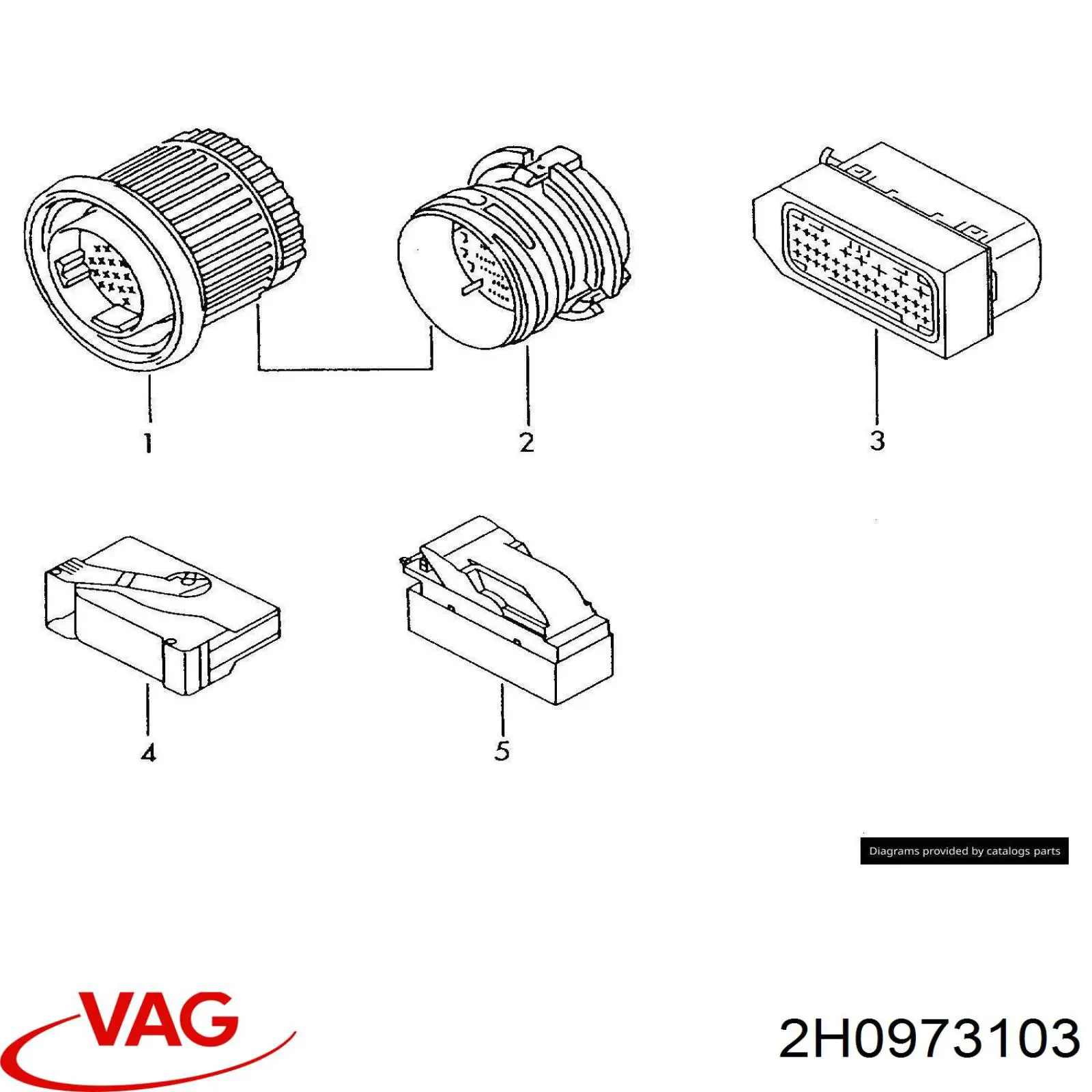 VAG 2H0973103 цена, от 100.44 USD