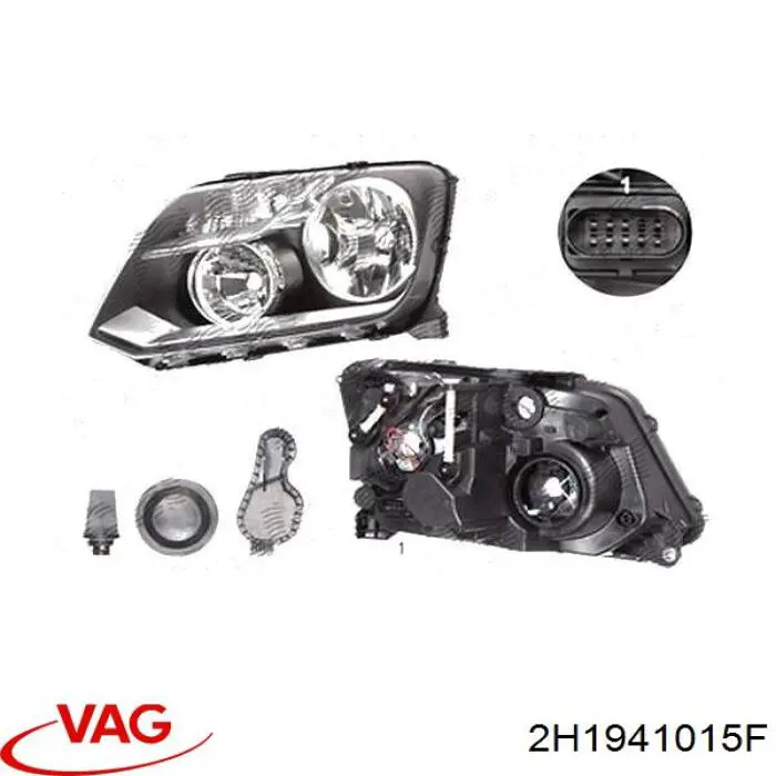 Купить 2H1941015F VAG Фара левая передняя