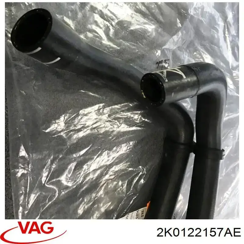 2K0122157AE VAG Manguera Del Radiador Del Calentador (Estufa), Doble original y equivalente