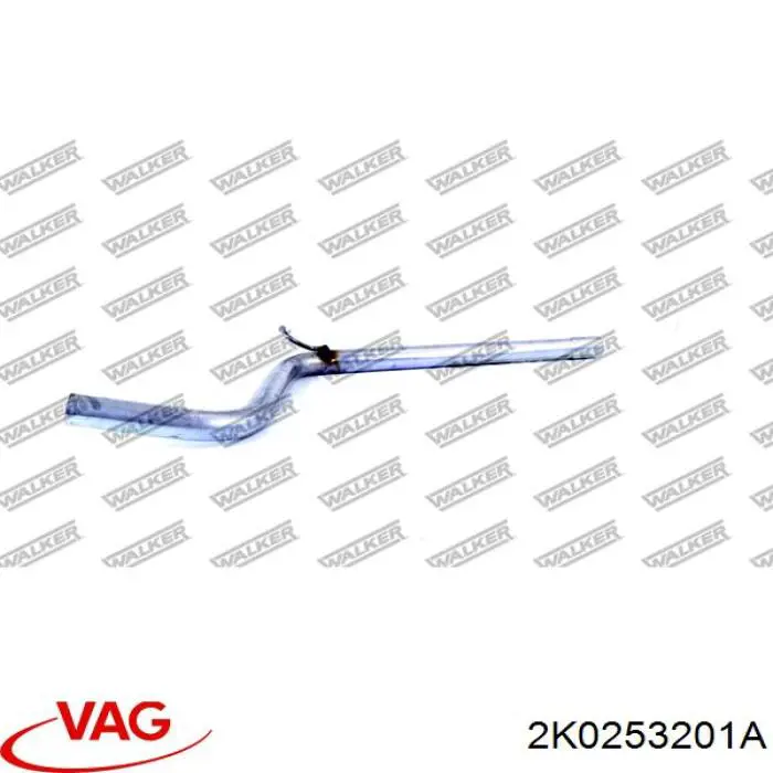 Глушитель, центральная часть VAG 2K0253201A цена, от 20.40 USD