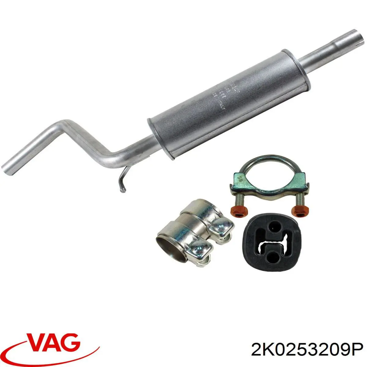Глушитель, центральная часть VAG 2K0253209P цена, от 45.05 USD