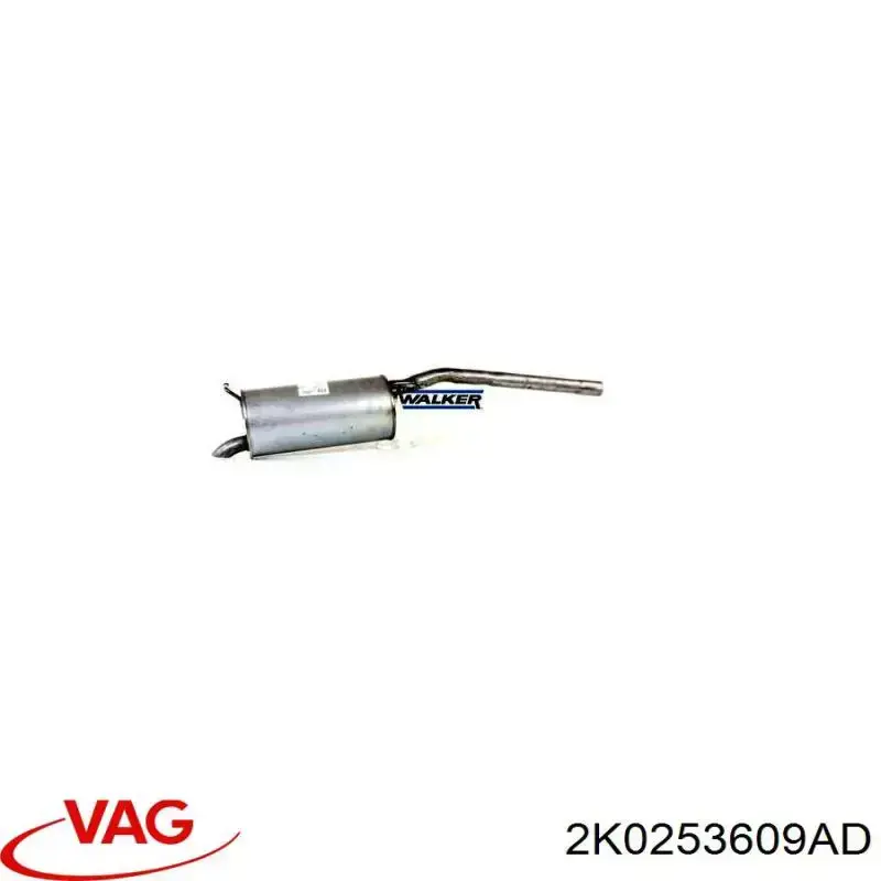 Купить 2K0253609AD VAG Глушитель задний