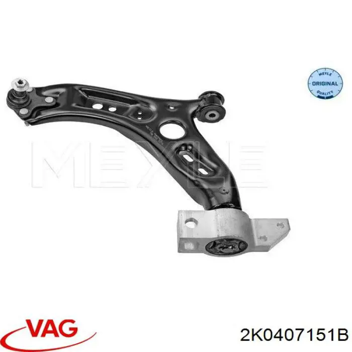 Левый рычаг передней нижней подвески VAG 2K0407151B цена, от 47.71 USD