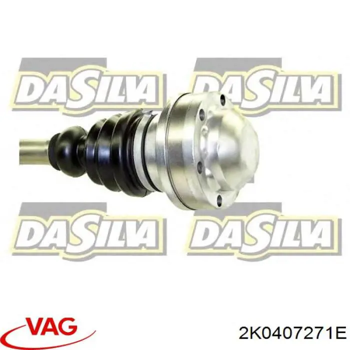 2K0407271E VAG Полуось передняя левая