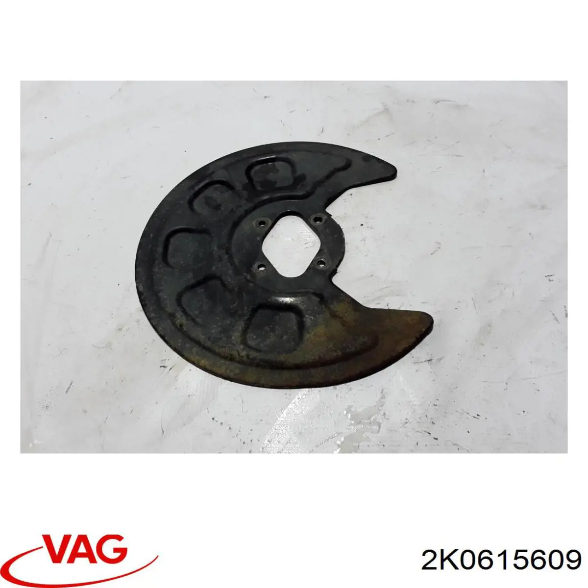 2K0615609 VAG proteção do freio de disco traseiro