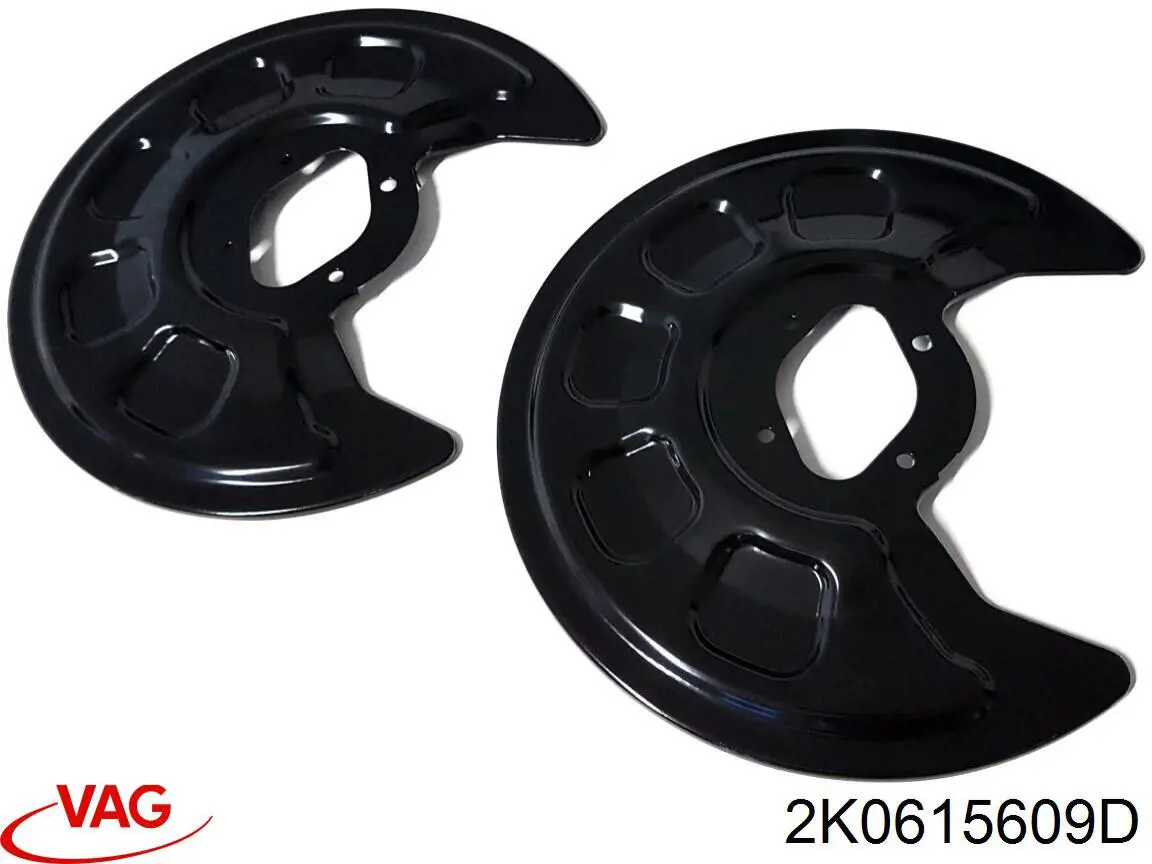 2K0615609D VAG proteção do freio de disco traseiro