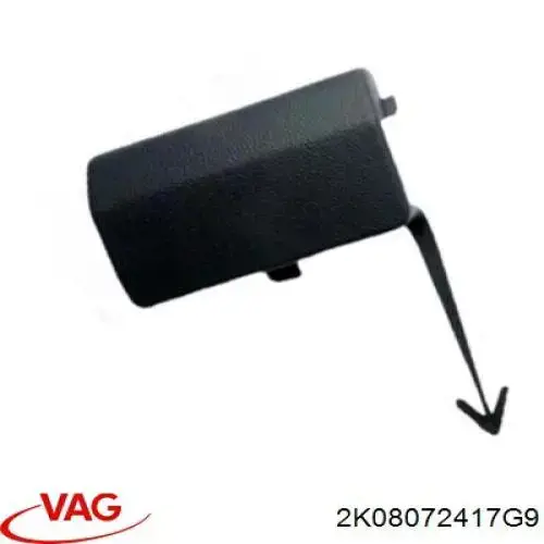 Заглушка бампера буксировочного крюка передняя VAG 2K08072417G9