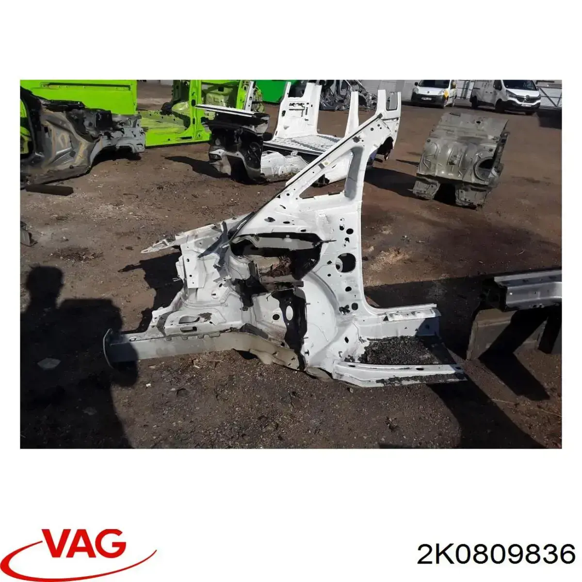 Стойка кузова передняя правая VAG 2K0809836 цена, от 180.53 USD