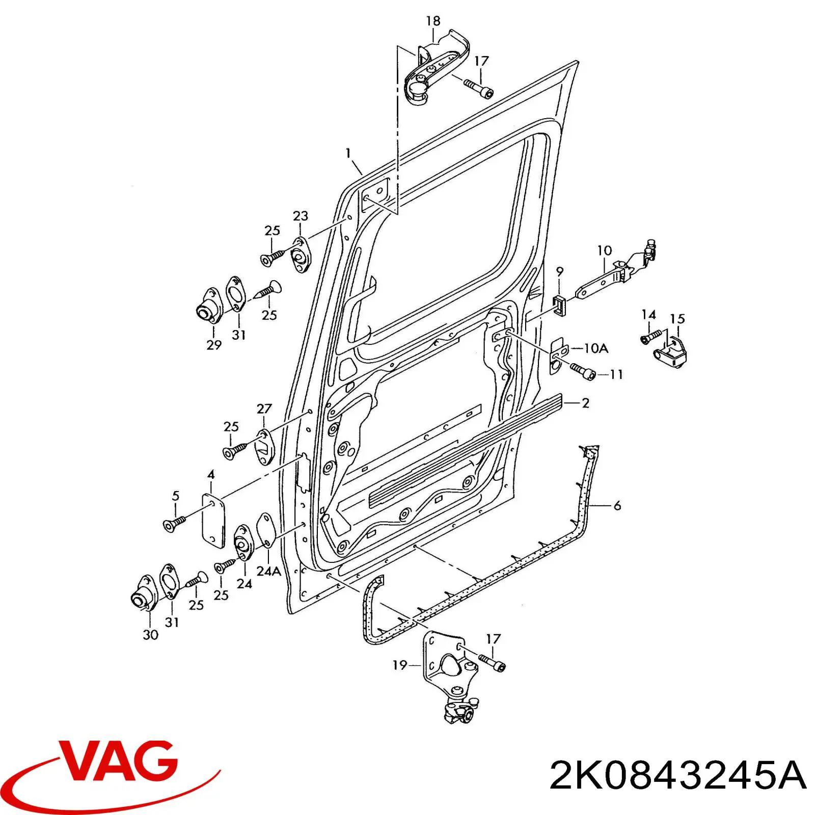 2K0843245A VAG 