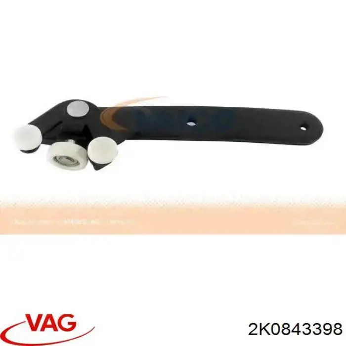 Ролик двери боковой/сдвижной, правый нижний VAG 2K0843398 цена, от 16.48 USD