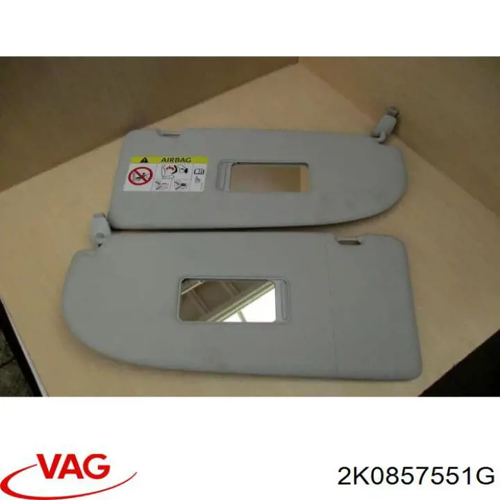 Козырек солнцезащитный автомобиля VAG 2K0857551G2F4 цена, от 130.67 USD