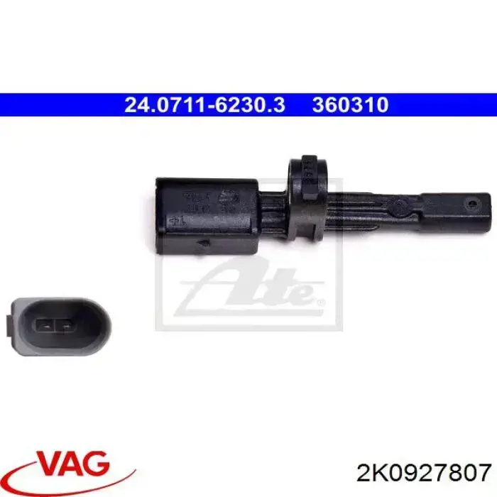 Купить 2K0927807 VAG Датчик АБС задний