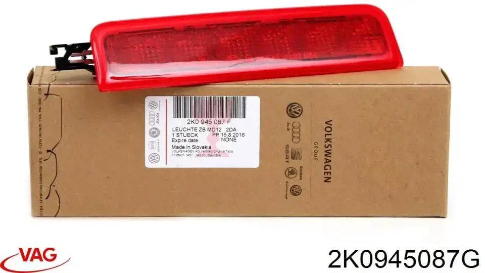 Купить 2K0945087G VAG Стоп-сигнал заднего стекла