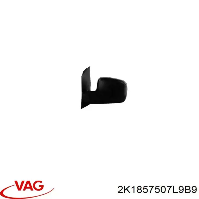 Корпус зеркала заднего вида левого (внутрення часть) VAG 2K1857507L9B9 цена, от 43.70 USD