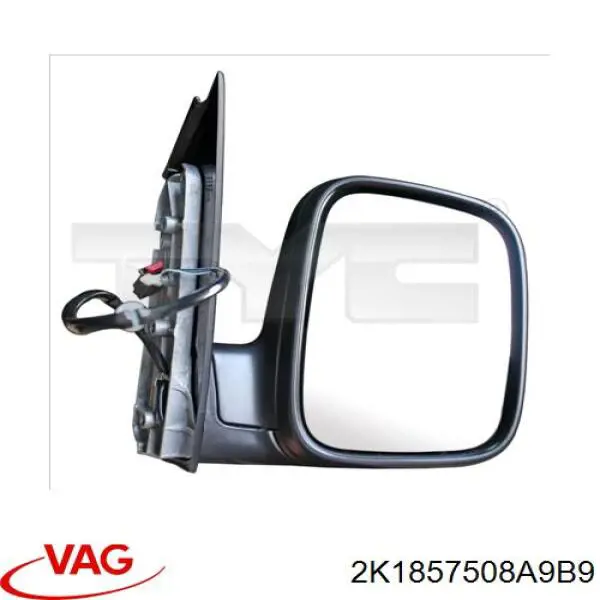 Наружное зеркало правое VAG 2K1857508A9B9 цена, от 62.87 USD