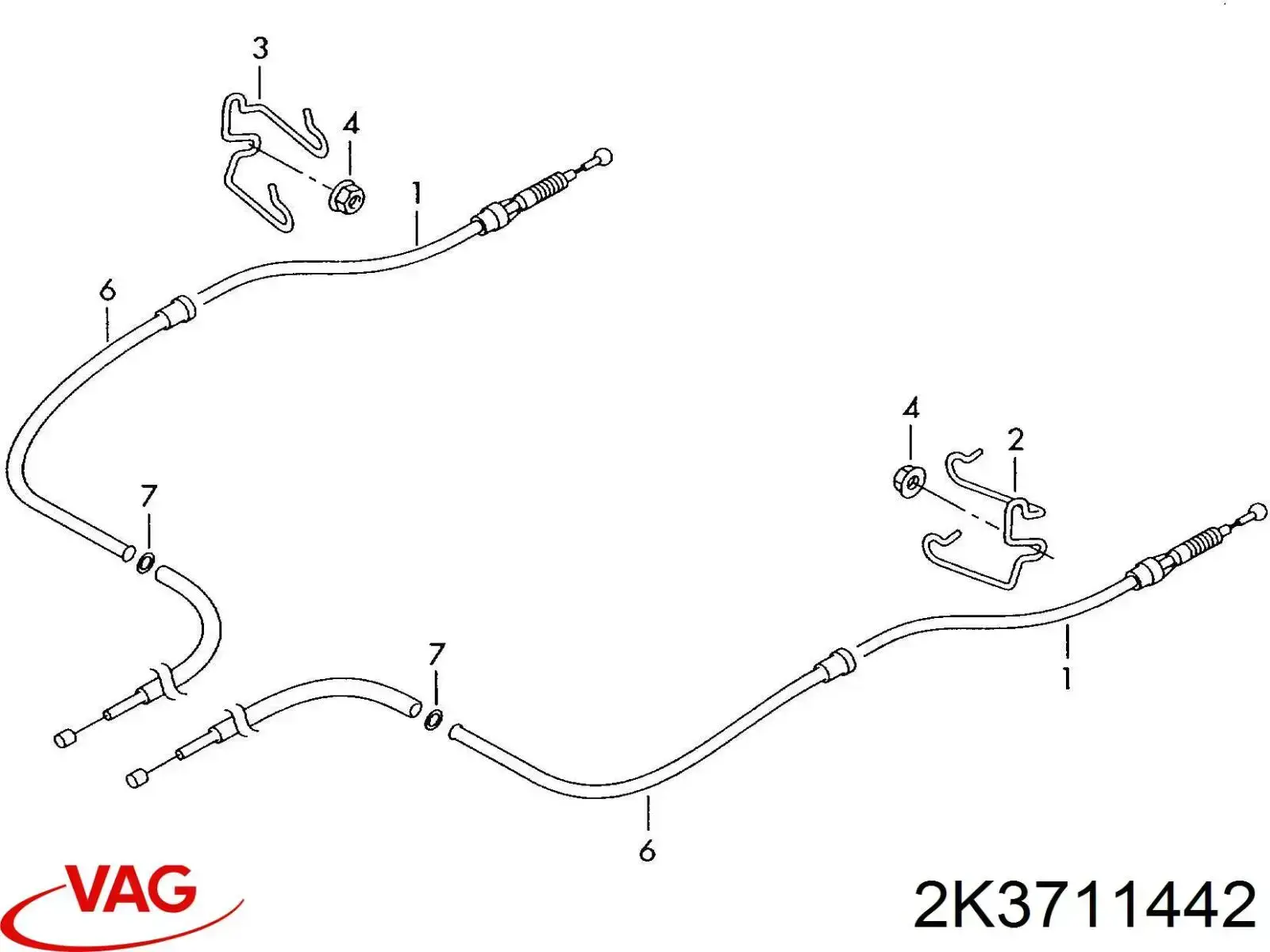  VAG 2K3711442 цена, от 13.27 USD