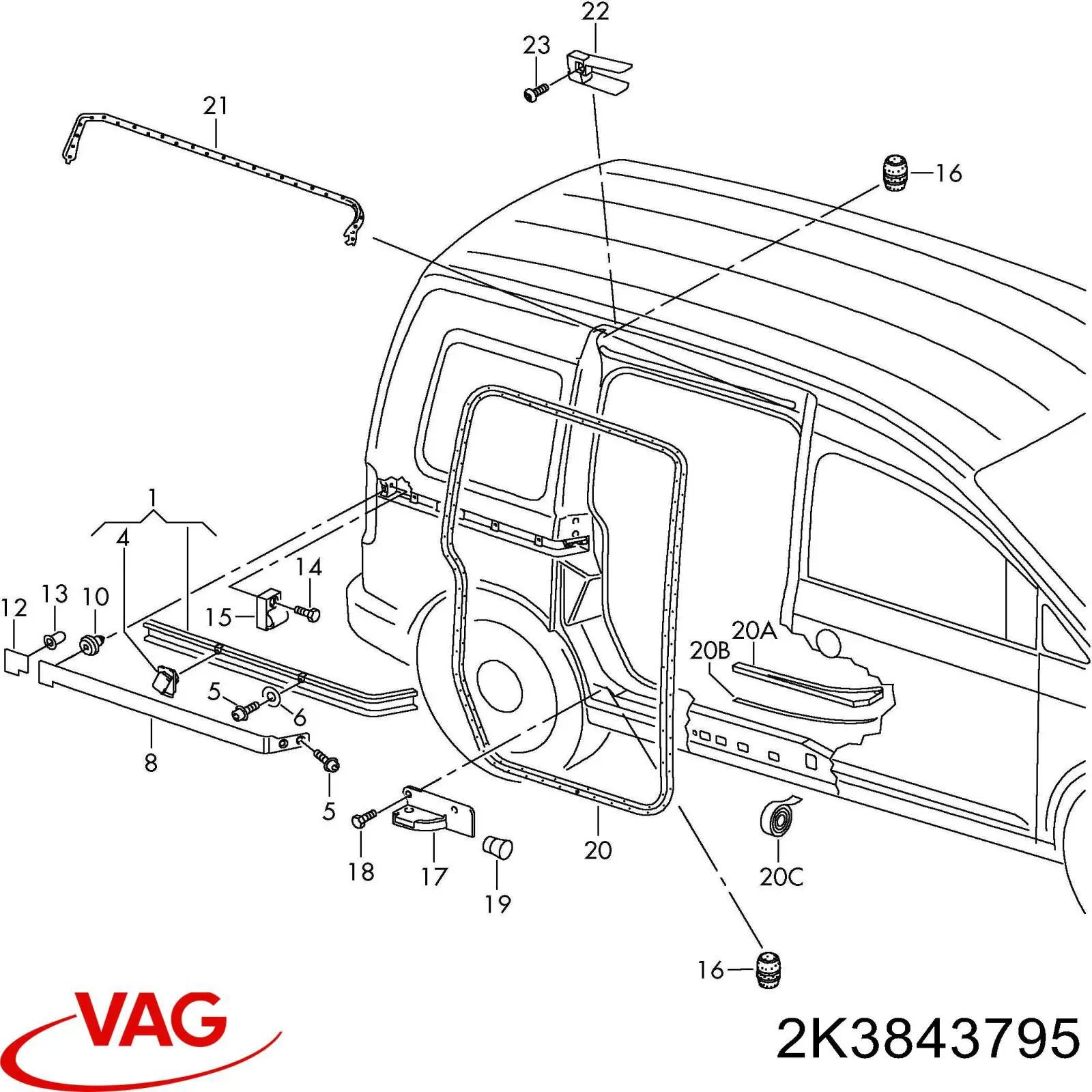 2K3843795 VAG 