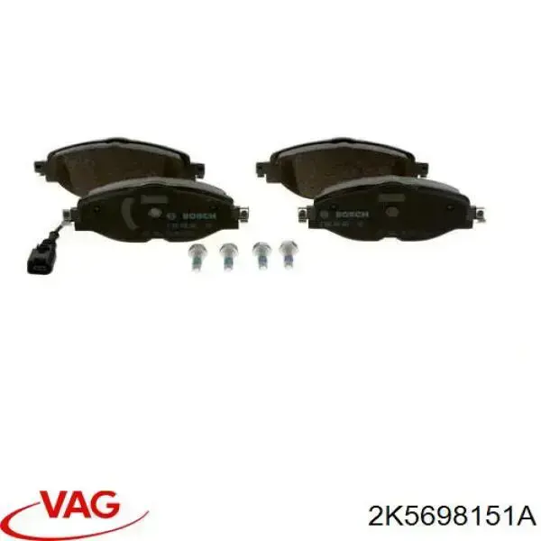 2K5698151A VAG Pastillas de freno delanteras original y equivalente
