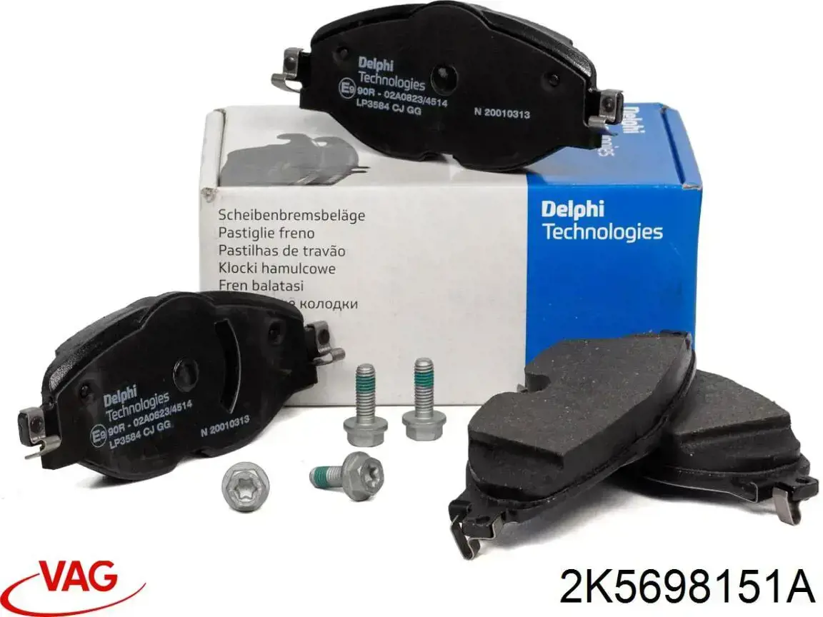 Тормозные колодки VAG 2K5698151A