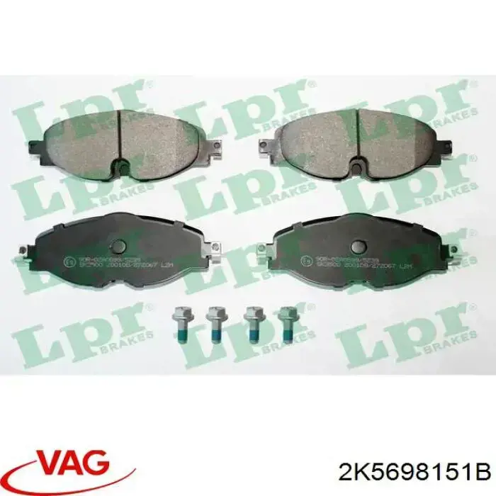 Колодки VAG 2K5698151B цена, от 38.36 USD