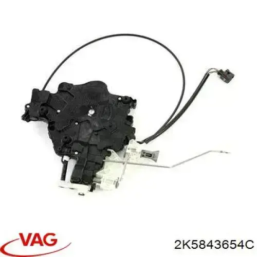 Замок двери боковой (сдвижной) внутренний VAG 2K5843654C цена, от 304.41 USD