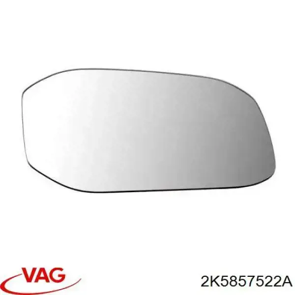 2K5857522A VAG зеркальный элемент зеркала заднего вида правого