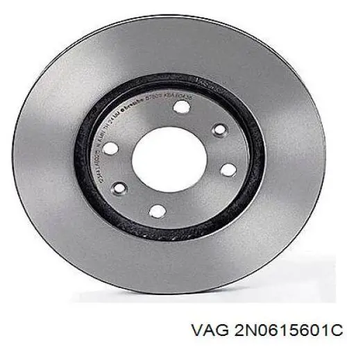 Задний тормозной диск VAG 2N0615601C цена, от 82.80 USD