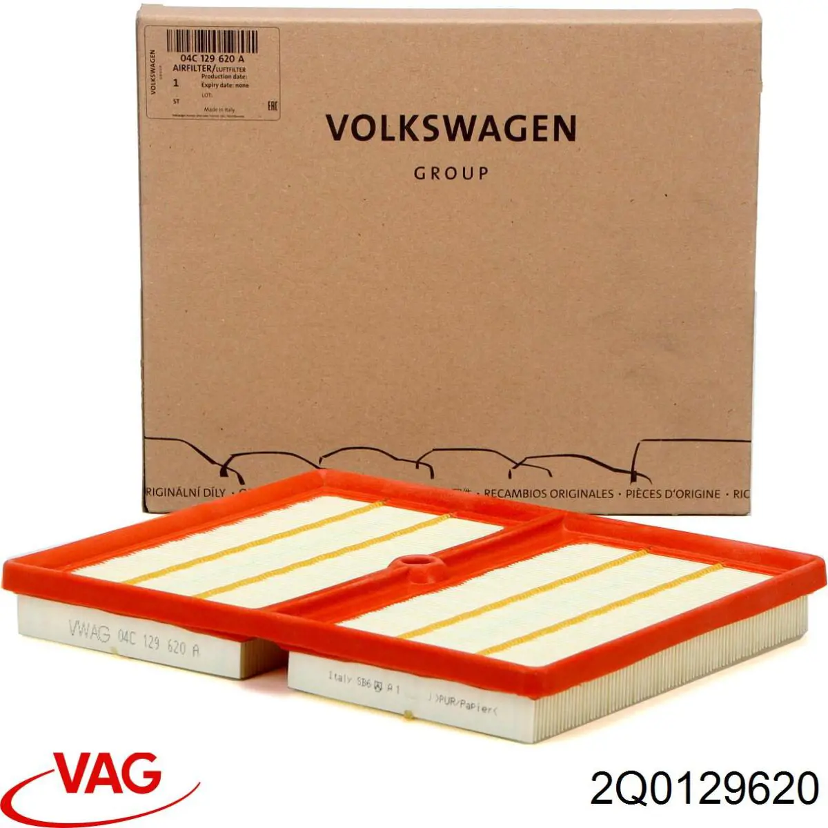 Фильтр воздушный VAG 2Q0129620