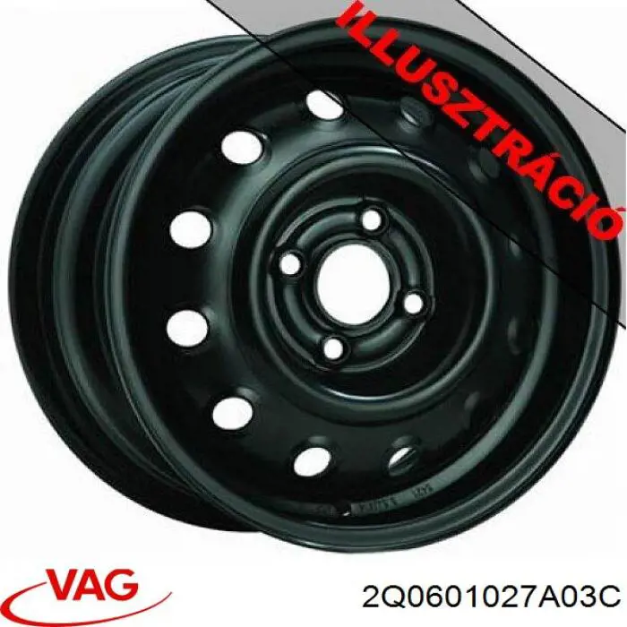 2Q0601027AG03C VAG Диски колесные стальные (штампованные)