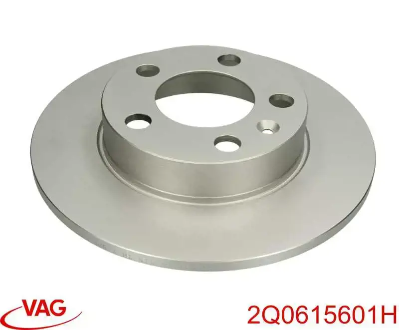 2Q0615601H VAG диск тормозной задний