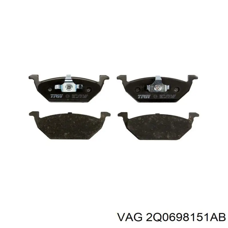 Купить 2Q0698151AB VAG Колодки тормозные