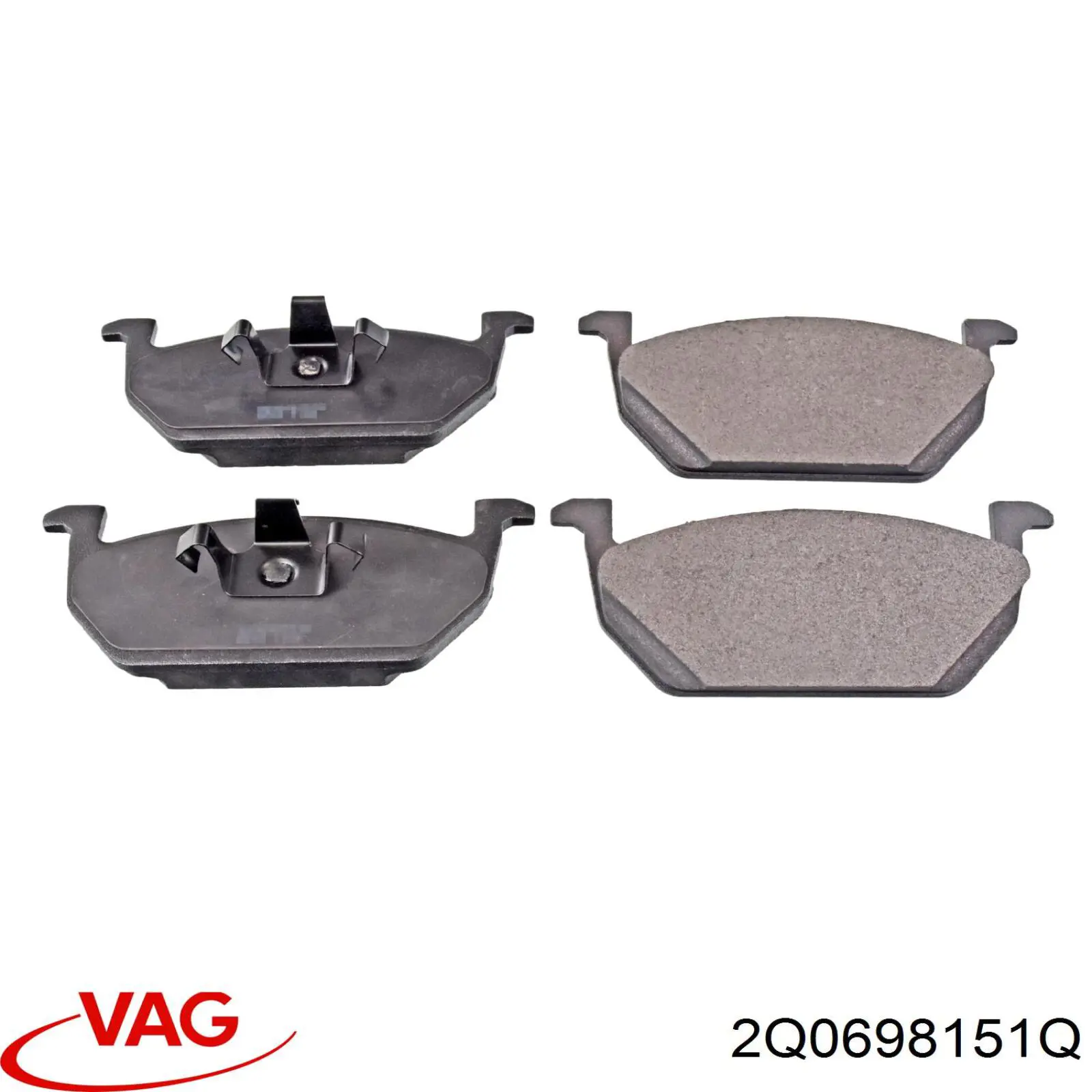 Колодки VAG 2Q0698151Q цена, от 93.12 USD