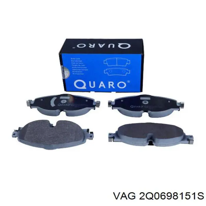 Передние тормозные колодки 2Q0698151S VAG