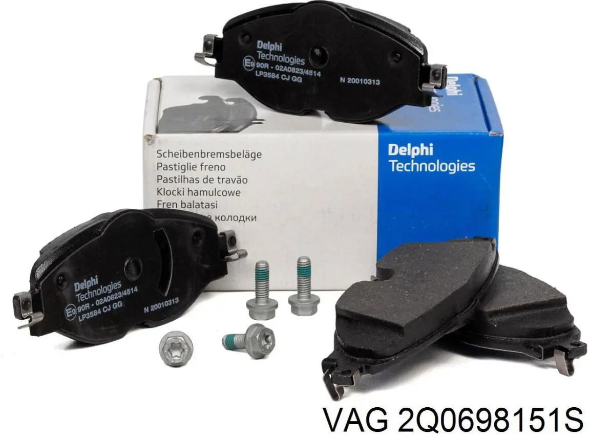 Тормозные колодки VAG 2Q0698151S