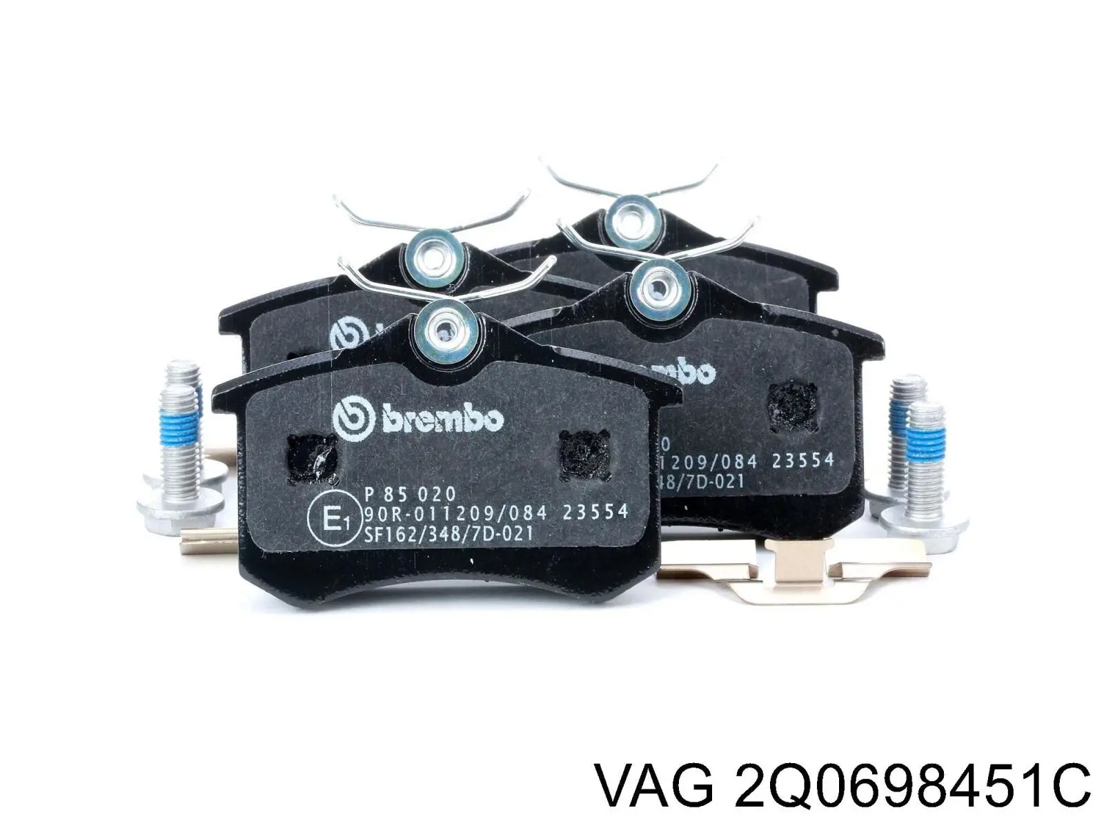 Задние дисковые колодки VAG 2Q0698451C
