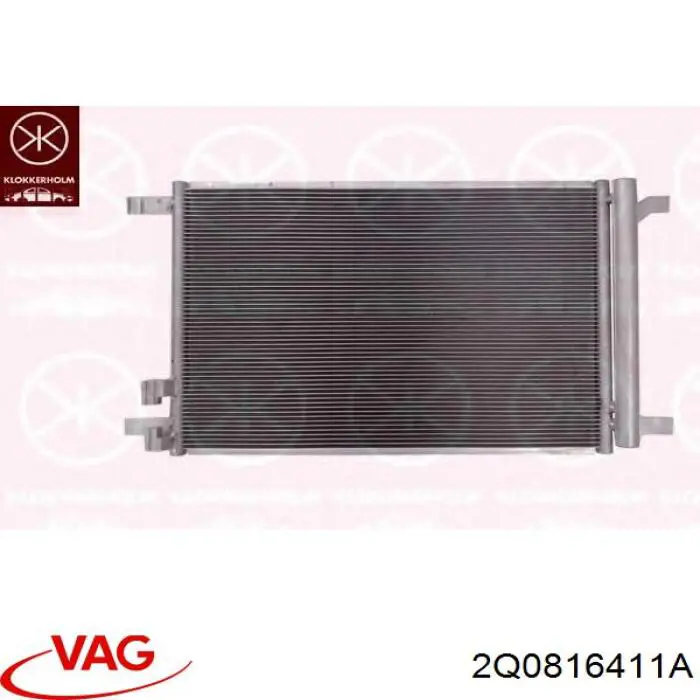 Radiador de aparelho de ar condicionado para Skoda Fabia (PJ3)