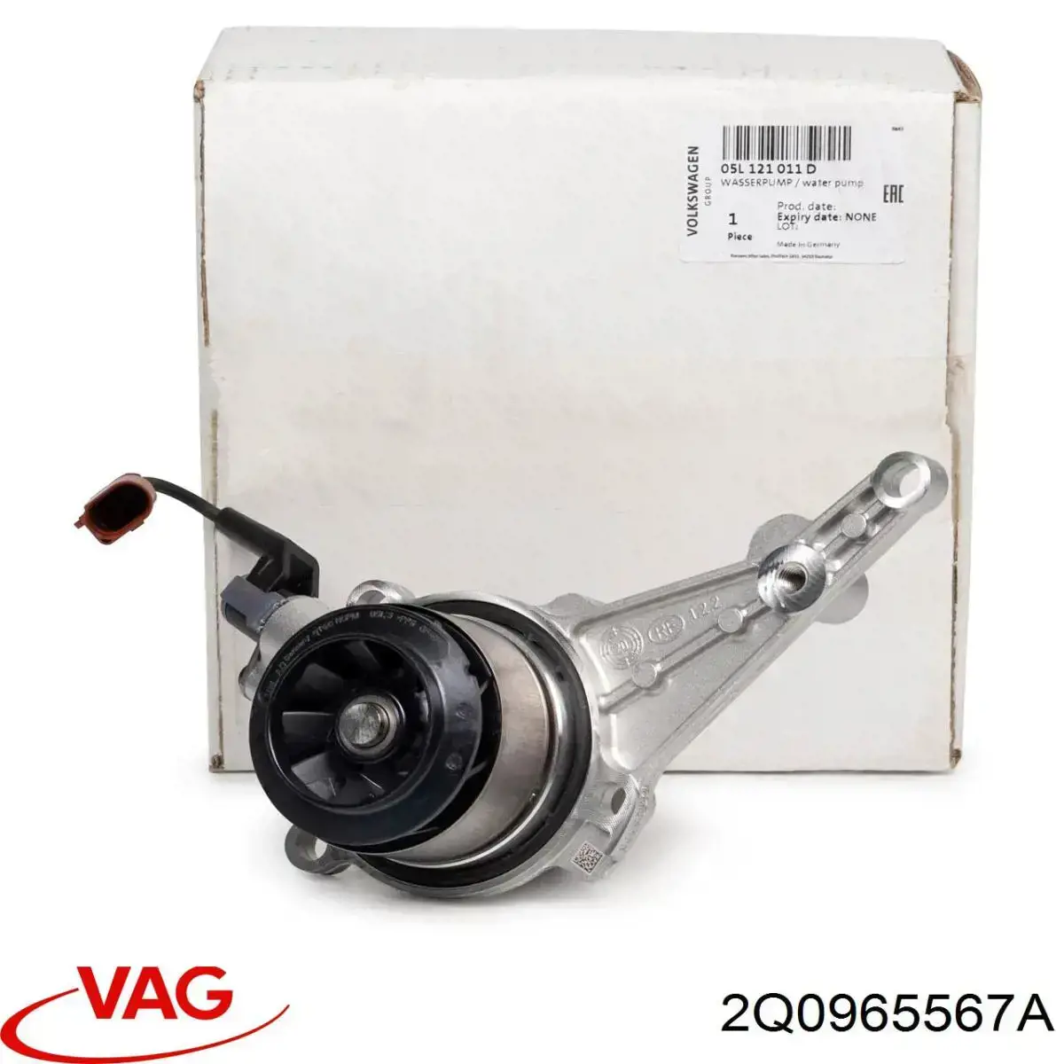 2Q0965567A VAG Bomba de agua, adicional eléctrico original y equivalente