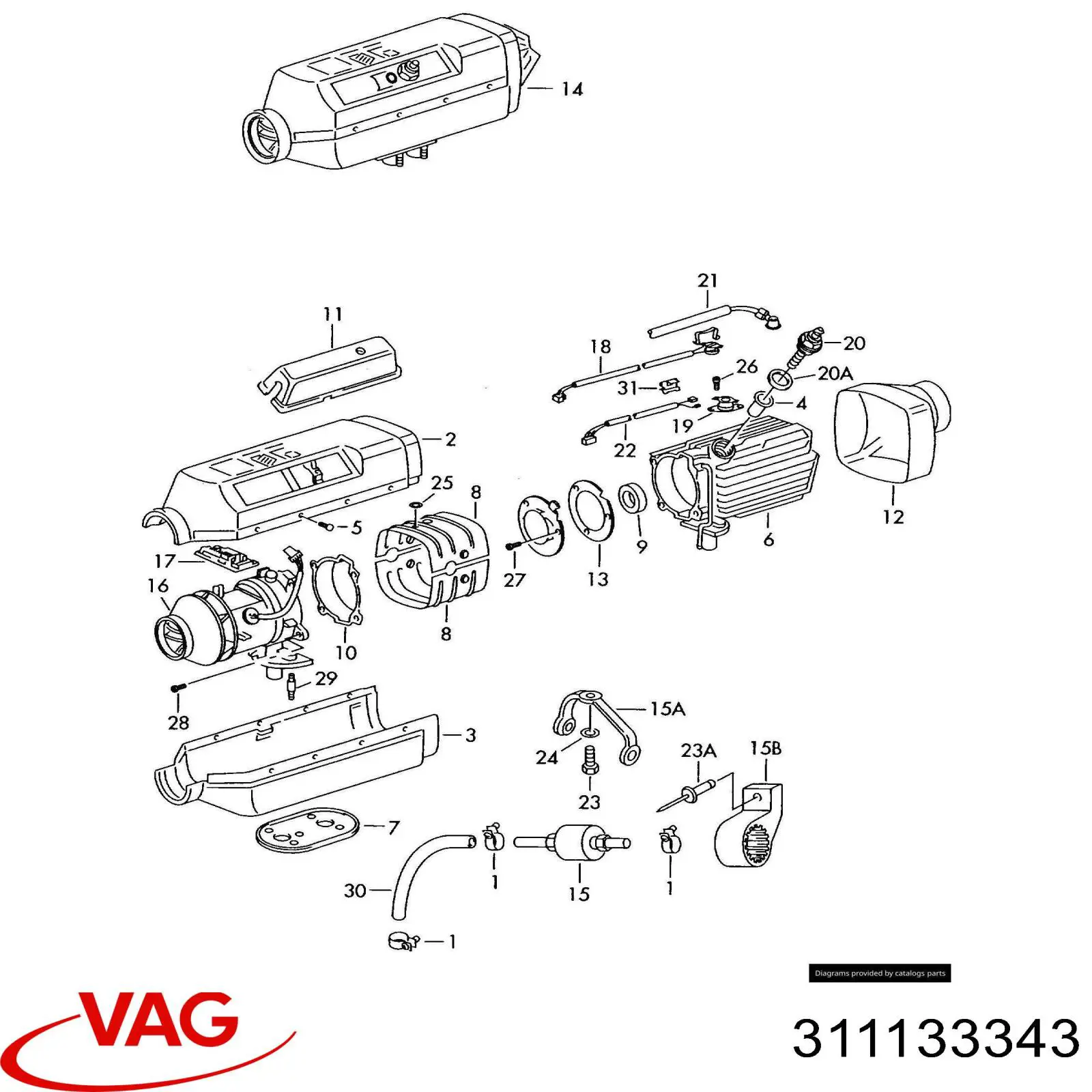 Купить 311133343 VAG 