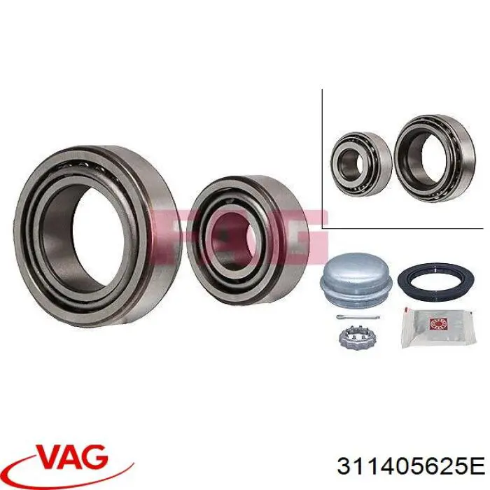 311405625E VAG Подшипник ступицы задней внутренний