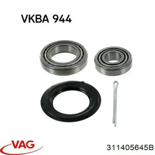 Подшипник ступицы задней наружный 311405645B VAG