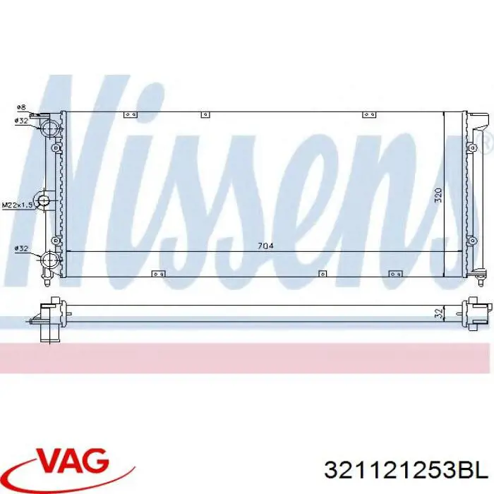 Радиатор PRS3247 Patron