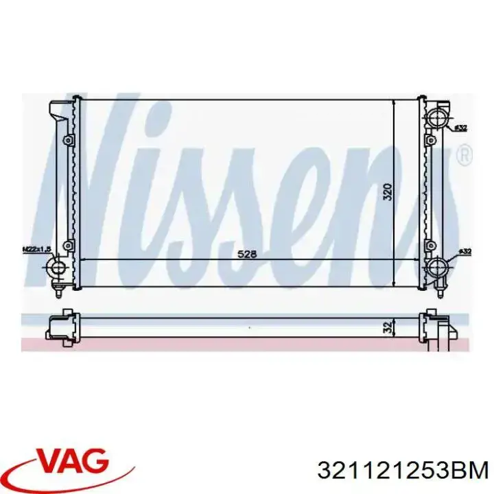 Радиатор 321121253BM VAG