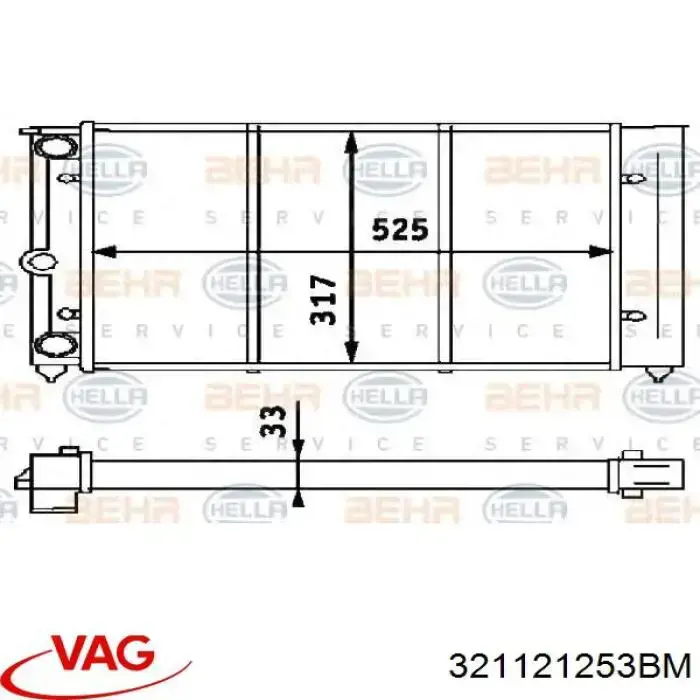 9523082 Polcar Радиатор основной