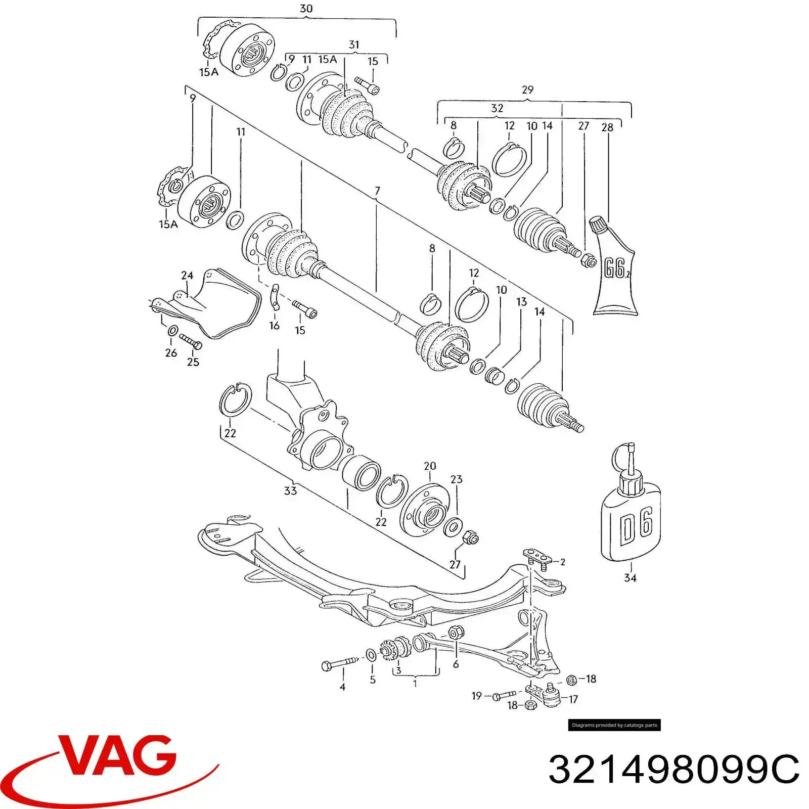 ШРУС наружный VAG 321498099C