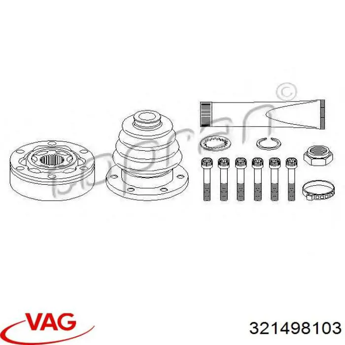 321498103 VAG ШРУС внутренний, передний