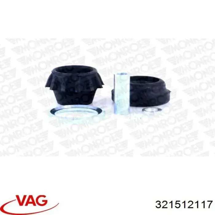 Опора пружины задней правой VAG 333512143A цена, от 8.07 USD
