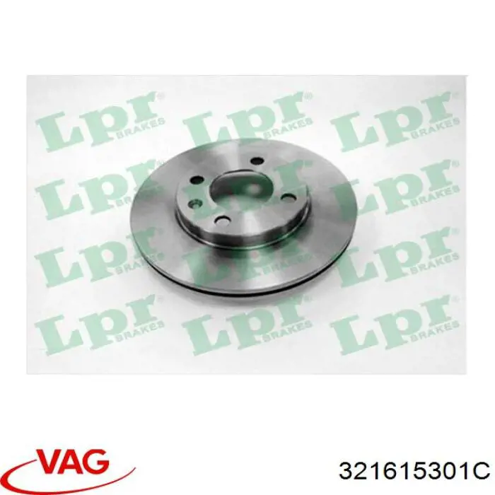 321615301C VAG Disco de freno delantero original y equivalente